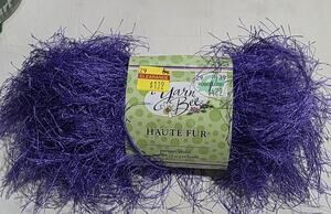 1 Skein Yarn Bee HAUTE FUR Persian Violet Eyelash 5 Bulky 93yds 3.5oz